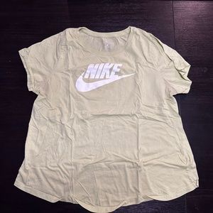 Plus Size Yellow Nike Tee